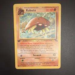 Kabuto 50/62 Common - Fossil - 1st Edition - Pokemon WOTC - Image 1