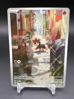 Pokemon TCG Litleo 139/132 Mega Evolution Illustration Rare (B) - Image 1