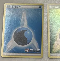 Pokemon Grass/Water Energy 2011 Holo Play! Pokemon League & Championship LP - Image 3