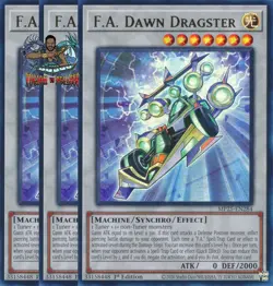 Yugioh! 3x F.A. Dawn Dragster MP25-EN284 Ultra Rare 1st Ed NM - Image 1
