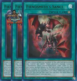 Yugioh! 3x Fiendsmith's Sanct MP25-EN229 Ultra Rare 1st Ed NM - Image 1