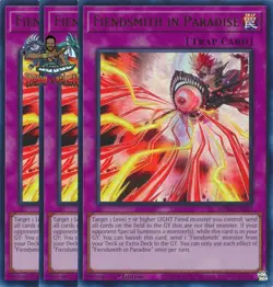 Yugioh! 3x Fiendsmith in Paradise MP25-EN232 Ultra Rare 1st Ed NM - Image 1