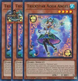 Yugioh! 3x Trickstar Aqua Angel MP25-EN277 Ultra Rare 1st Ed NM - Image 1