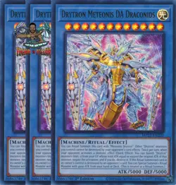 Yugioh! 3x Drytron Meteonis DA Draconids MP25-EN220 Ultra Rare 1st Ed NM - Image 1