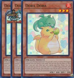 Yugioh! 3x Dora Dora MP25-EN219 Ultra Rare 1st Ed NM - Image 1