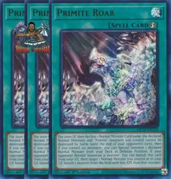 Yugioh! 3x Primite Roar MP25-EN252 Ultra Rare 1st Ed NM - Image 1