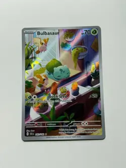 Pokemon TCG Bulbasaur Card 143/142 Stellar Crown Illustration, Rare Near Mint - Image 1