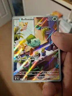 Pokemon TCG Bulbasaur Card 143/142 Stellar Crown Illustration, Rare Near Mint - Image 1