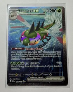2025 Pokemon SV Destined Rivals DRI EN Yanmega ex #228/182 -Extremely Off-Center - Image 1