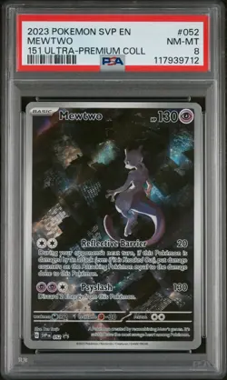 Mewtwo 052/165 151 Ultra-premium Collection Pokemon PSA 8 - Image 1