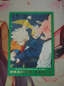Carte Dragon Ball Z Serie Part 5 n° 83 card DBZ Panini Verte rare Vegeta Goku - Image 1