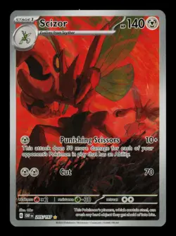 Pokemon Card Scizor 205/197 Obsidian Flames OBF IR Art Rare EX 2023 - Image 1