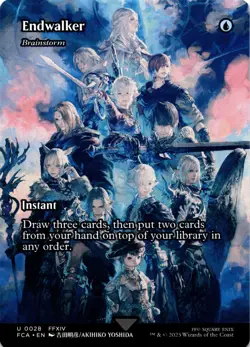 MTG Endwalker - Brainstorm (Showcase) NON-FOIL NM 28 FINAL FANTASY - Image 1