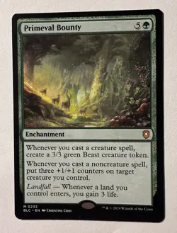 Primeval Bounty - 232 - NM - Commander: Bloomburrow - MTG BLC - Image 1