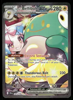 Pokemon Cards Iono's Bellibolt ex 183/159 Journey Together NM - Image 1
