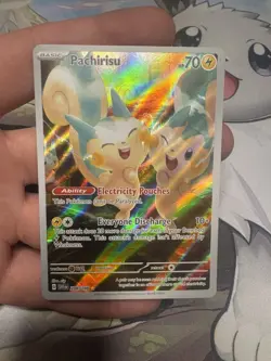 Pachirisu 208/198 Scarlet And Violet Illustration Rare Pokemon Card - Image 1