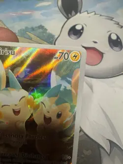 Pachirisu 208/198 Scarlet And Violet Illustration Rare Pokemon Card - Image 3