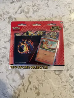 Pokemon TCG Ascended Heroes Tech Sticker Collection Charmander Sealed In Hand - Image 1