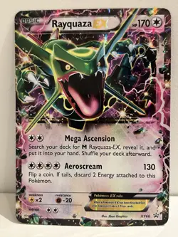 Pokemon TCG Rayquaza EX XY66 Jumbo Black Star Promo MP - Image 1