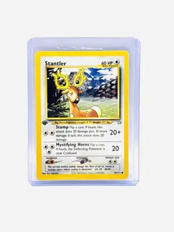 Stantler 76/111 Neo Genesis Regular First Edition LP Vintage Pokemon Card NM/EX - Image 1
