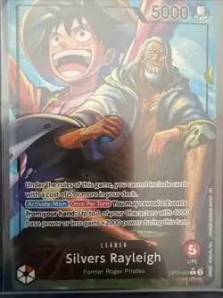 Silvers Rayleigh (Alternate Art) OP12-001 Legacy of the Master Foil - Image 1