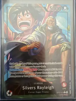 Silvers Rayleigh (Alternate Art) OP12-001 Legacy of the Master Foil - Image 2