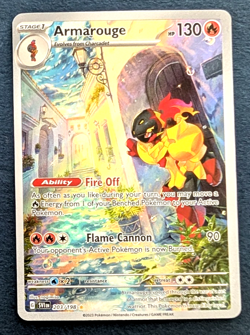 Armarouge Pokemon TCG Scarlet & Violet IR Holo Card 203/198 Near Mint++ - Image 1