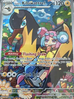 2025 POKEMON JTG EN-JOURNEY TOGETHER ILLUSTRATION RARE IONO'S KILOWATTREL PSA 10 - Image 3