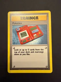 Pokemon TCG Trainer Card Pokedex Base 87/102 Regular Near Mint! - Image 1