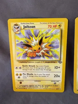 Pokemon Cards Jolteon Jungle 4/64 Holo AND Jolteon Jungle Non-Holo Rare 20/64 - Image 2