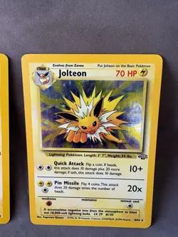 Pokemon Cards Jolteon Jungle 4/64 Holo AND Jolteon Jungle Non-Holo Rare 20/64 - Image 3