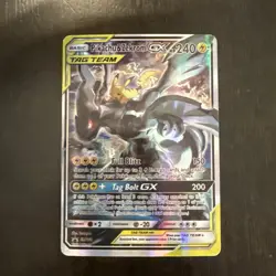 *SIR RARE PROMO* Pikachu & Zekrom GX SM168 Promo Holo Card - Image 1