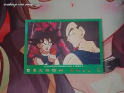Carte Dragon Ball Z Serie Part 5 n° 72 card DBZ Panini Verte rare Vegeta Goku - Image 1