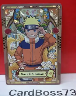 Naruto Uzumaki NRSA01-SP-001L5 SP Card English Heaven Scroll glass mosaic NM - Image 1