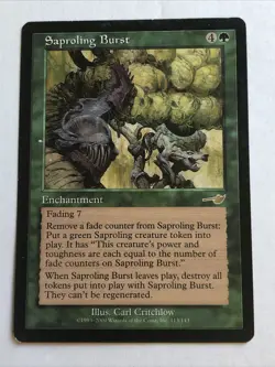 Saproling Burst X1 Nemesis LP Condition See Pics Front Back - Image 1