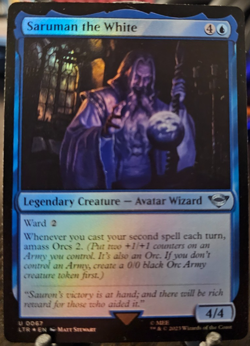 Saruman the White FOIL Lord of the Rings Universes Beyond Magic the Gathering NM - Image 1