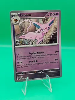 Pokemon TCG Espeon (Master Ball Pattern) 033/131 Sv: Prismatic Evolutions Holo - Image 1