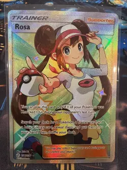Pokemon TCG Rosa Trainer Cosmic Eclipse Full Art #236 NM Super Clean - Image 1