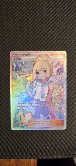 Pokemon Lillie Trainer Full Art Ultra Prism Holo 2018 151/156 - Image 1