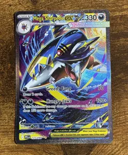 Pokemon TCG Mega Sharpedo ex 127/094 Me02: Phantasmal Flames Holo - NM - Image 1