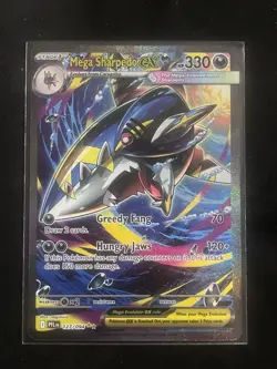Mega Sharpedo EX 127/094 Me02: Phantasmal Flames Holo Pokemon TCG - Image 1