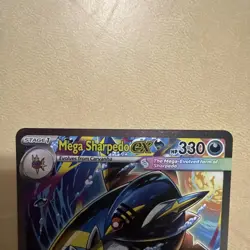 Pokemon Mega Sharpedo ex 127/094 Me02: Phantasmal Flames Holo SIR Pack Fresh - Image 2