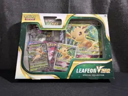 Pokemon TCG Leafeon VSTAR Special Collection Box - Sealed w/ Evolving Skies - Image 1