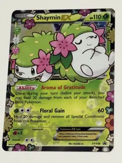 Pokemon TCG Shaymin EX Black Star Promo Holo Card XY148 XY Generations - Image 3