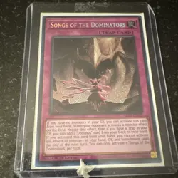 Konami Yu-Gi-Oh! Songs of the Dominators Trap-Normal Card 1st Edition ALIN-EN078 - Image 1