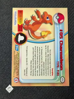 Charmeleon #05 Topps Foil Holo Blue Label Pokemon Card LP - Image 2