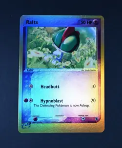 NM Ralts Reverse Holo 67/109 Ruby and Sapphire Pokemon Card - Image 1