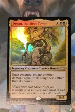MTG *FOIL* Double Masters 22 Rare DORAN THE SIEGE TOWER NM - Image 1