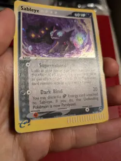 Pokemon TCG Sableye EX Sandstorm 10/100 HOLO RARE Great Condition SWIRL! - Image 4