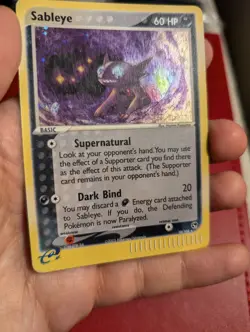 Pokemon TCG Sableye EX Sandstorm 10/100 HOLO RARE Great Condition SWIRL! - Image 5